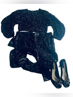 👠👖👚 💥 deal gorgeous Zara L + H&M pants XL + Zara heels 39